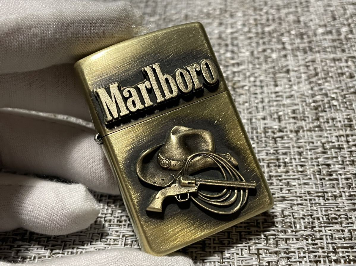 マルボロジッポーZIPPOゴールドブラス （zippo marlboro」の直近