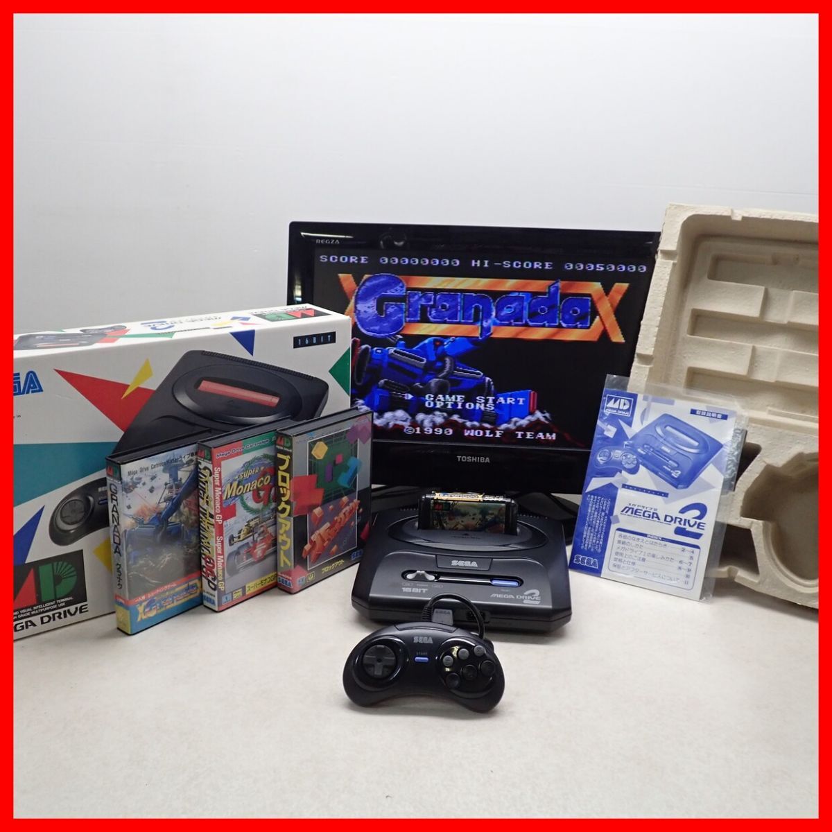 メガドライブ　ソフト 中古 ゲームソフト カセット MD メガドライブ 大魔界村 箱付き 説明書