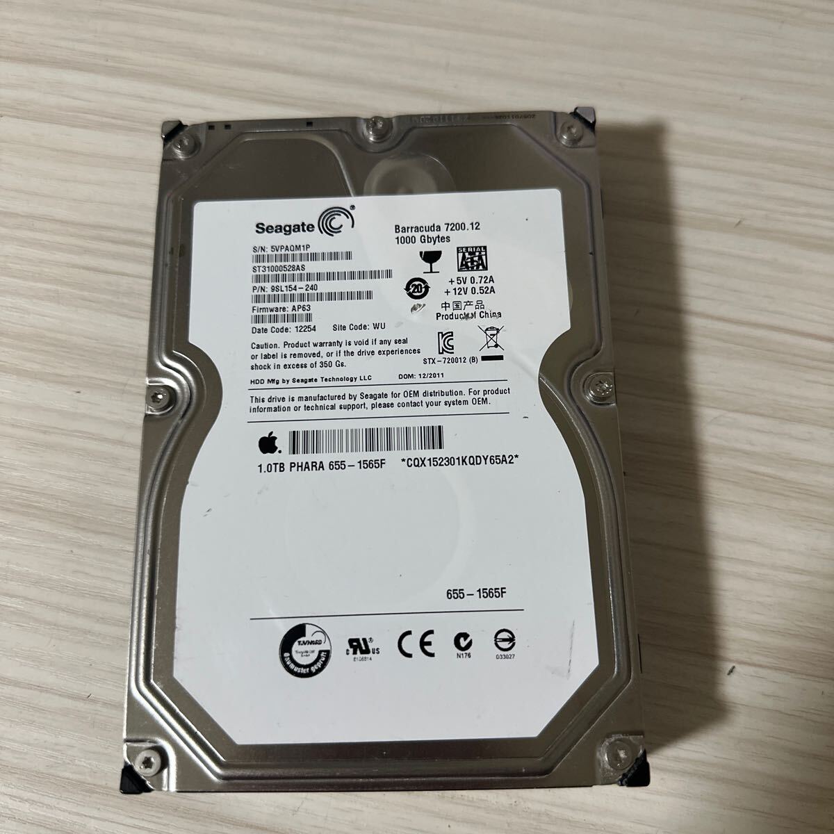 Seagate ST31000528AS Disque Dur de 1 TB (SATA, 7200