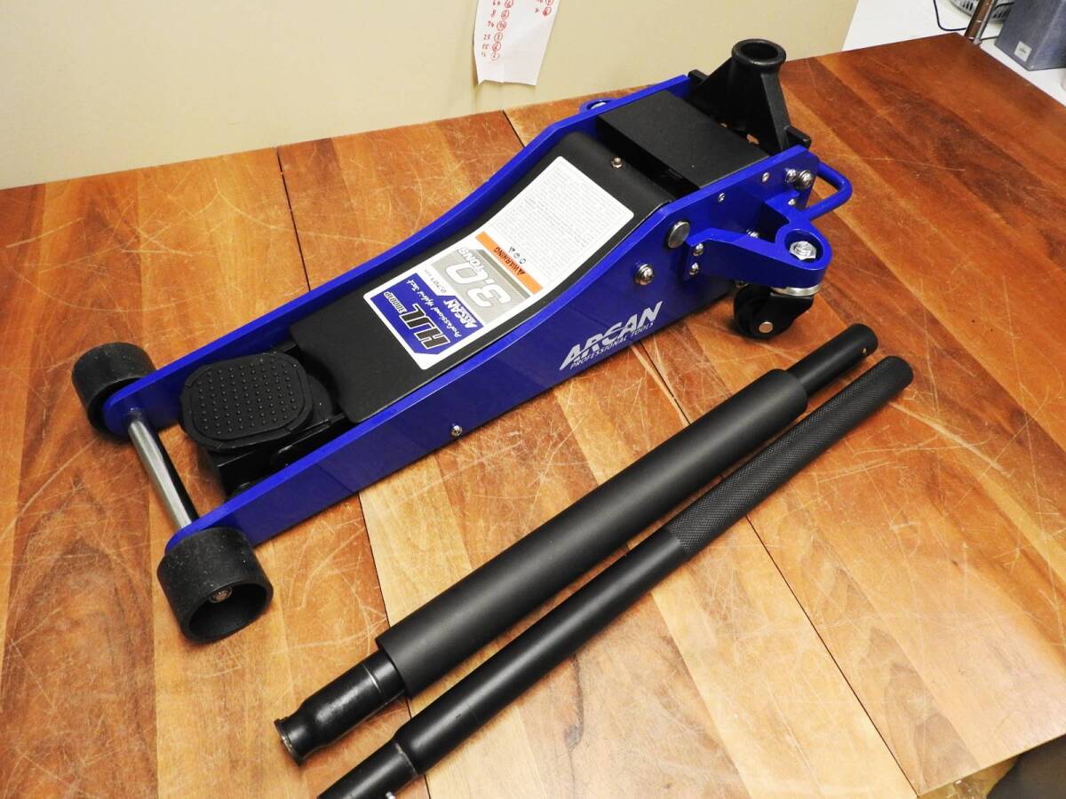 ハイブリッドジャッキ Arcan3トン最大耐荷重 貫い 2721 kg最低3.2インチ