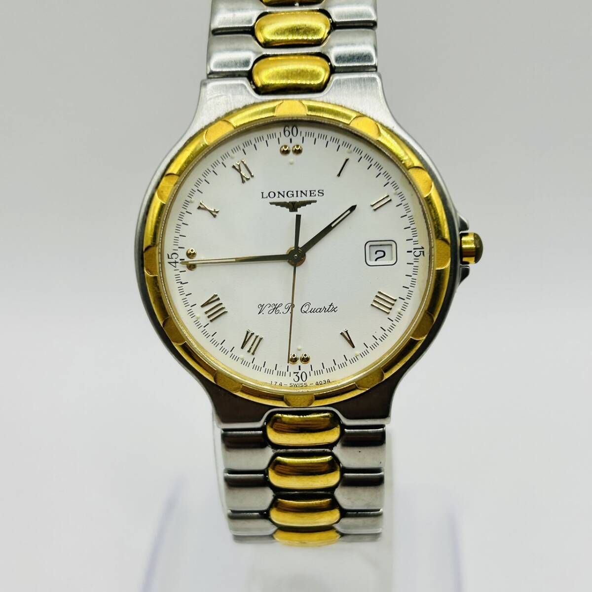 美品　新品電池　ロンジン　コンクエスト　VHP レディース　時計　チタニウム 美品 新品電池 ロンジン コンクエスト VHP レディース 時計 チタニウム