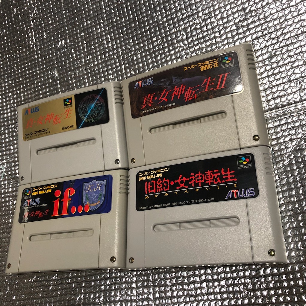 SFCソフト スーパーファミコン 旧約・女神転生 箱説明書付き み