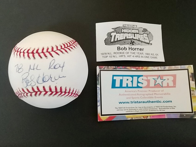 ボブ・ホーナー 直筆サイン付き写真 証明書COA付き ヤクルトスワローズ