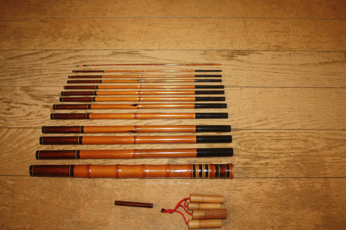 和竿 銀座東作 やまべ竿 十四尺 七本継ぎ 和竿 銀座東作 やまべ竿 十四尺 七本継ぎ 和竿 銀座