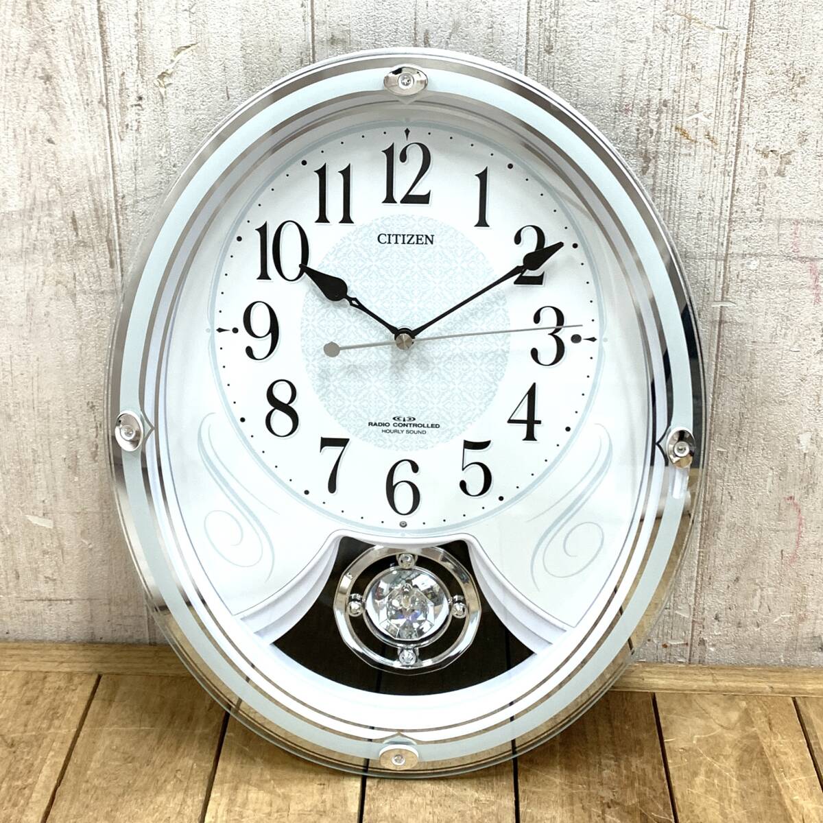 【未使用】CITIZEN シチズン からくり時計 掛時計 4MN505-0 レア