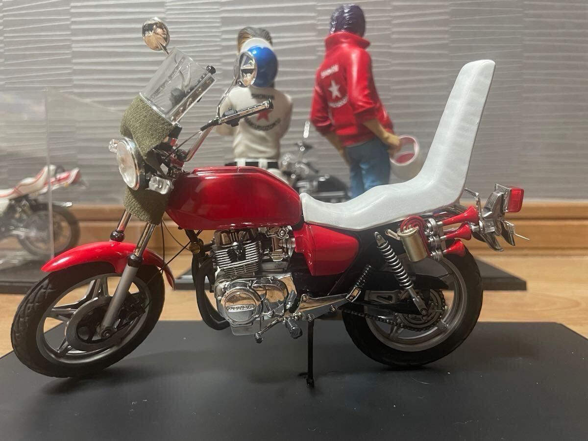 湘南爆走族 CB400T改 プラモデル アオシマ 1/12 石川 晃 未組立て アオシマ 1／12 湘南爆走族 石川晃 CB400T改