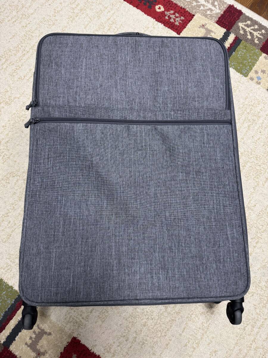 使用少】廃盤品 MUJI 無印良品 半分の厚みで収納できる キャリーケース