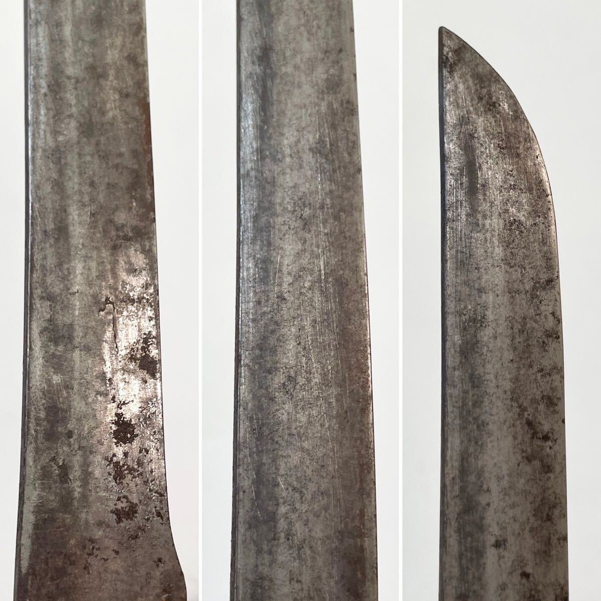 やや傷や汚れあり】鉄刀 拵付き 兜割り 十手 名和弓雄 古武術 骨董品