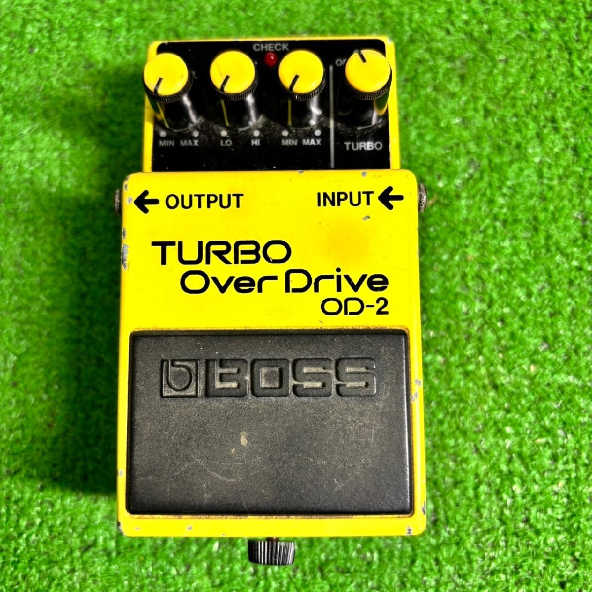 【傷や汚れあり】3TZ65 銀ネジ 全角ハイフン BOSS ボス オーバードライブ OD-1 Over Drive エフェクター 日本製 通電 ...