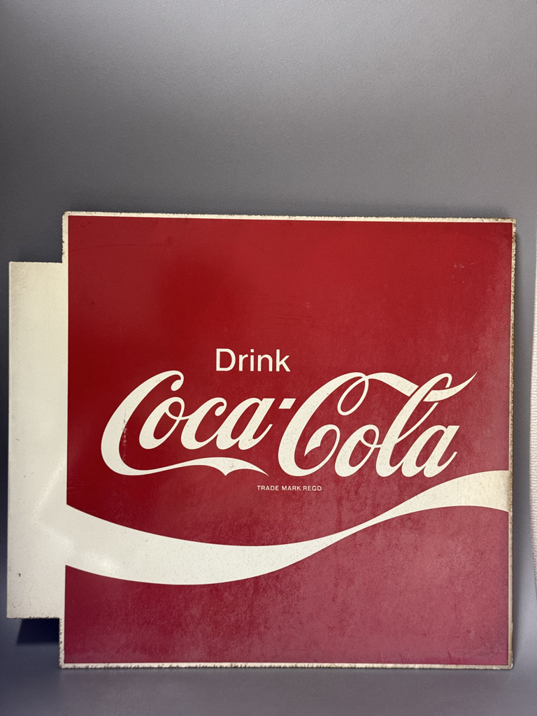 コカコーラ看板ビンテージ 大型スクエア