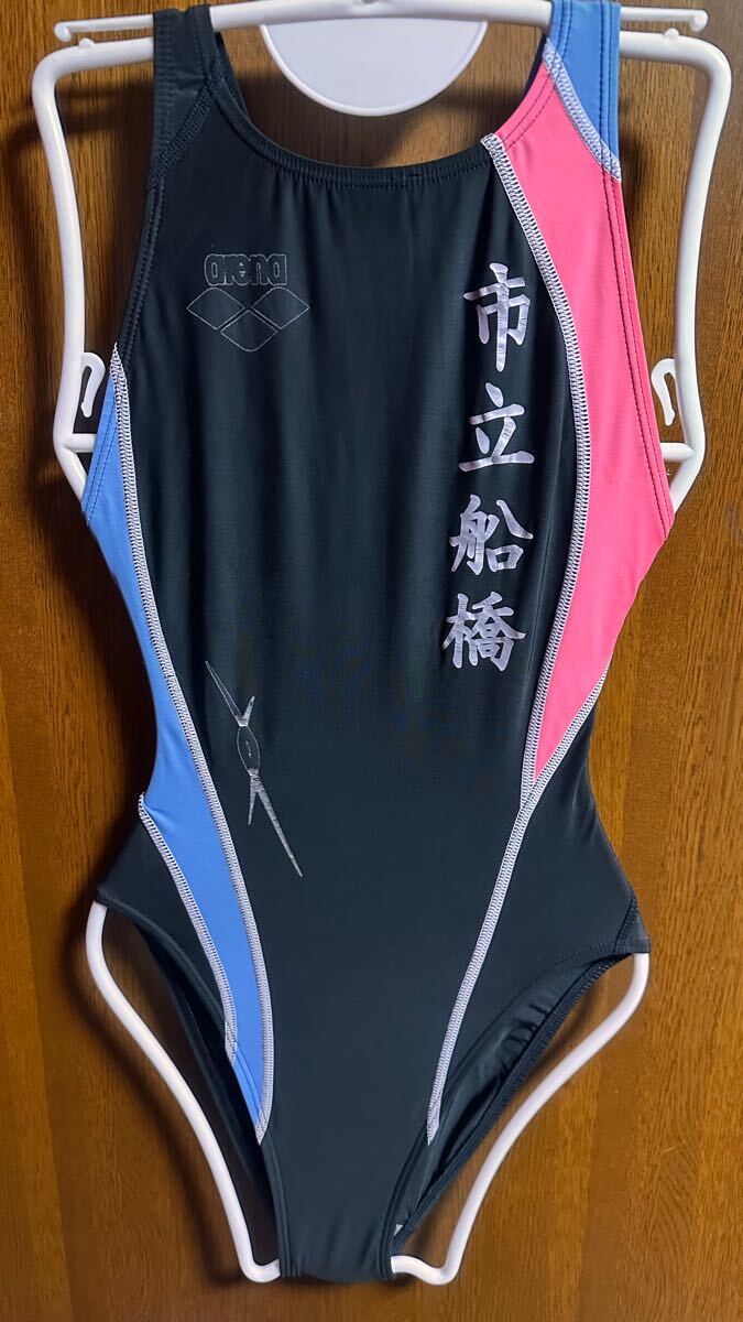 arena 競泳水着　NUX-D 傷や汚れあり】arena nux-D 競泳水着 Sサイズ 市立船橋 チーム名入り
