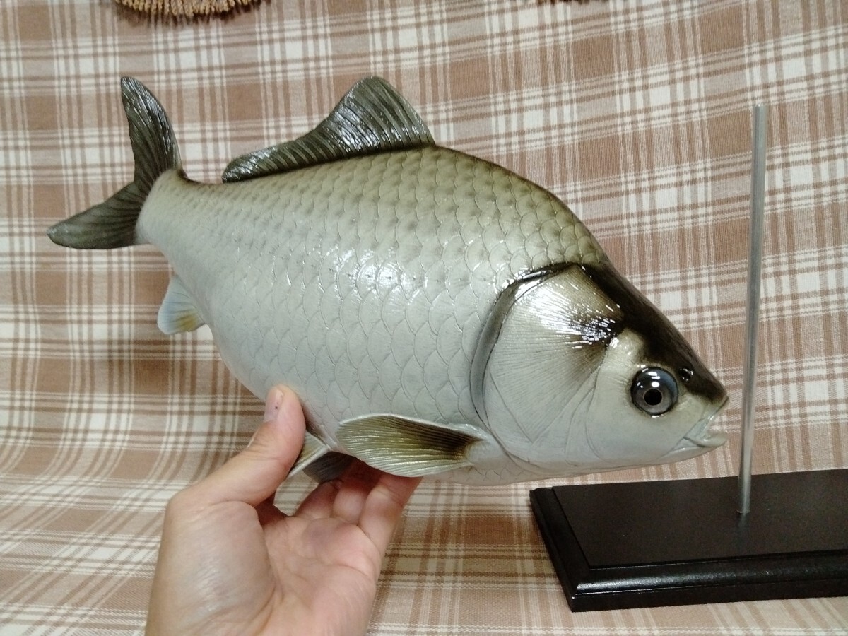 ハンドメイド 自作 27cmイワナ 置き物 釣り フィギュア 魚