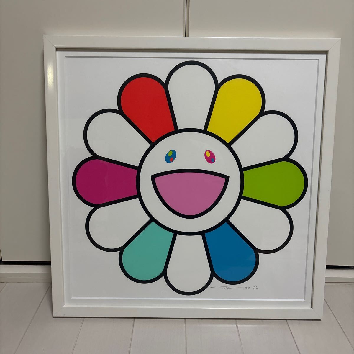 村上隆 Zingaro Flower Floor Mat / Rainbow Flower Floor Mat Rainbow Zingaro 村上隆マット