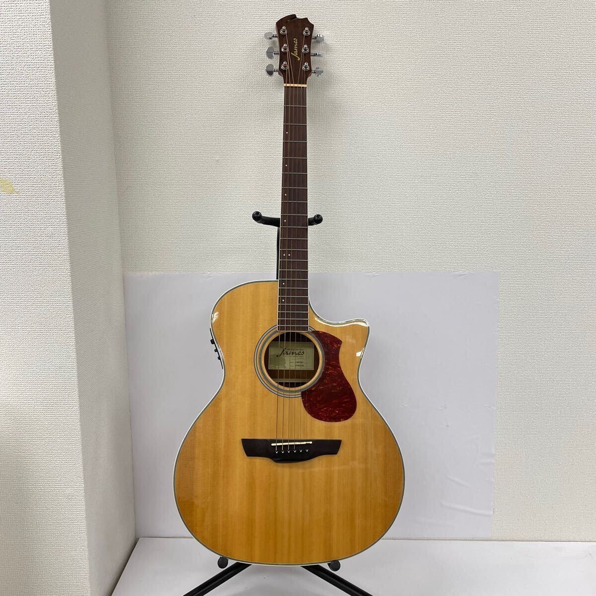 なすゆこ【美品】エレアコ アコースティックギター James JE450 James JE450 トップ単板 エレアコ NAT アコースティックギター SBB 超