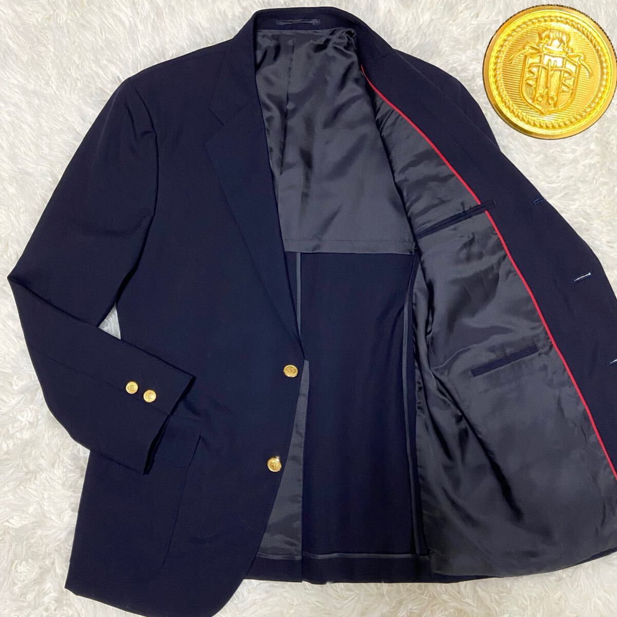 美品】jpress 紺ブレザー 段返り三つボタン （J.PRESS しょぼい