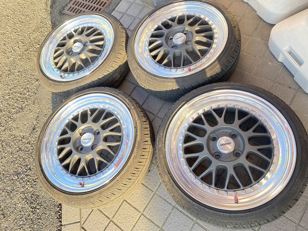 美品 cr01 work 16インチ アルミホイール 深リム PCD100 4H 美品 cr01 work 16インチ アルミホイール 深リム PCD100 4H