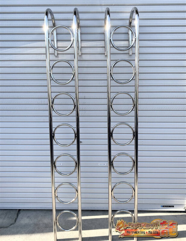 1円～! 即納レア☆ステンレス 旗棒☆全長1.2m 32Φ絞りパイプ