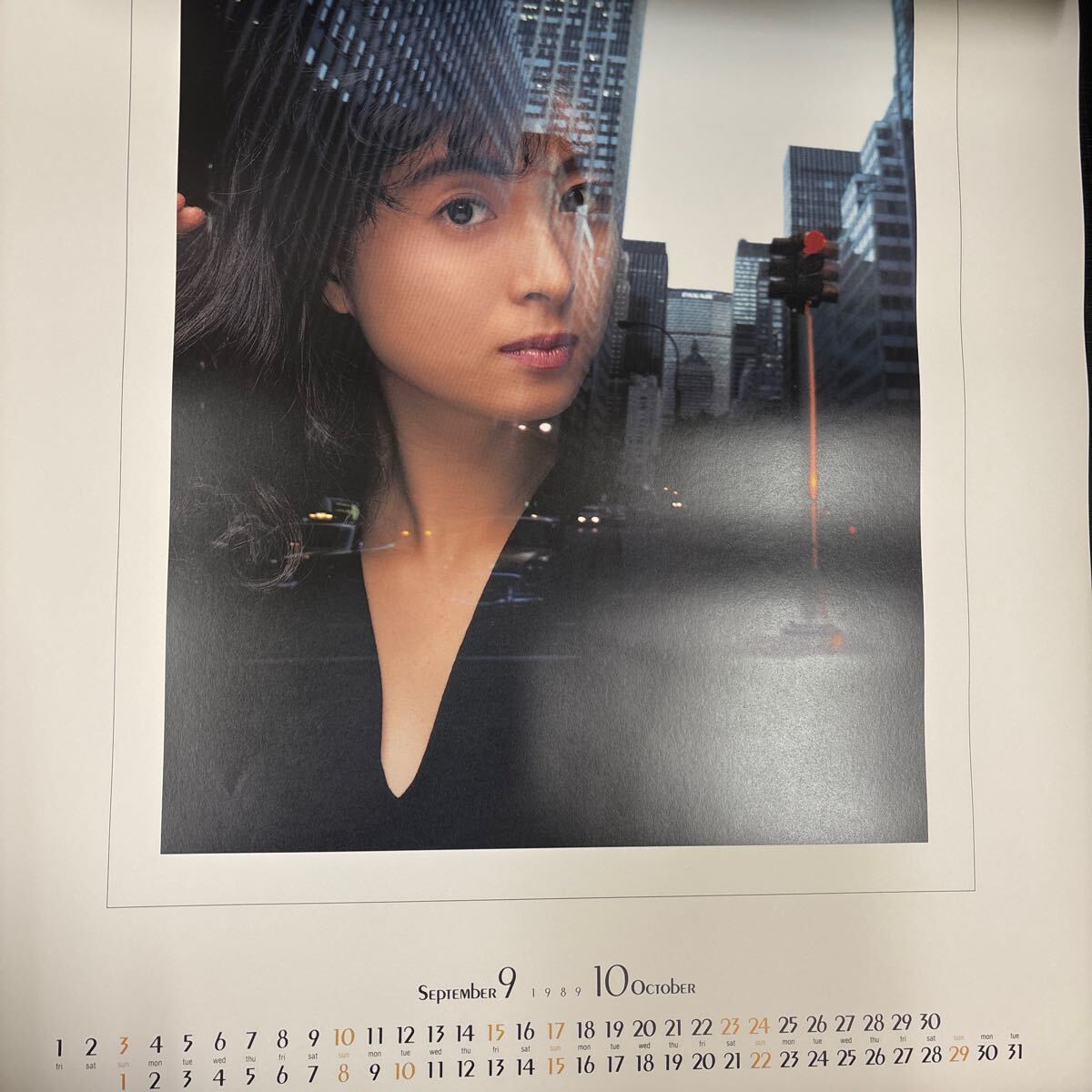 浅野ゆう子 立木義浩 撮影 1989年 カレンダー