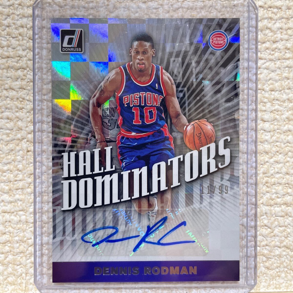 貴重本物 デニス・ロッドマン サイン色紙 写真つき スラムダンク 花道