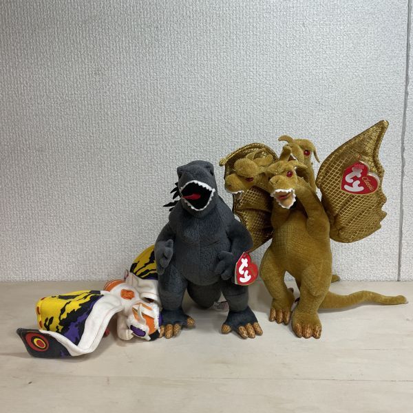 レア物？ぬいぐるみ ゴジラ，モスラ，キングギドラ （バンダイ製）の