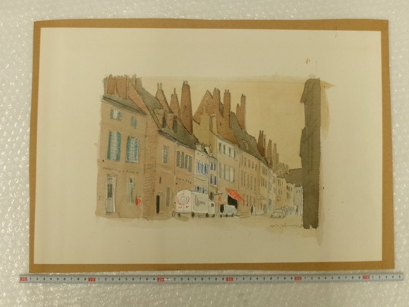 K12052【近藤友恵】「虹風」油彩 風景画 M6号 肉筆 樹木の中の夕日 油絵 額装 絵画 中古TAGO STUDIO TAKASAKI T3-01 スタジオモニターヘッドホン