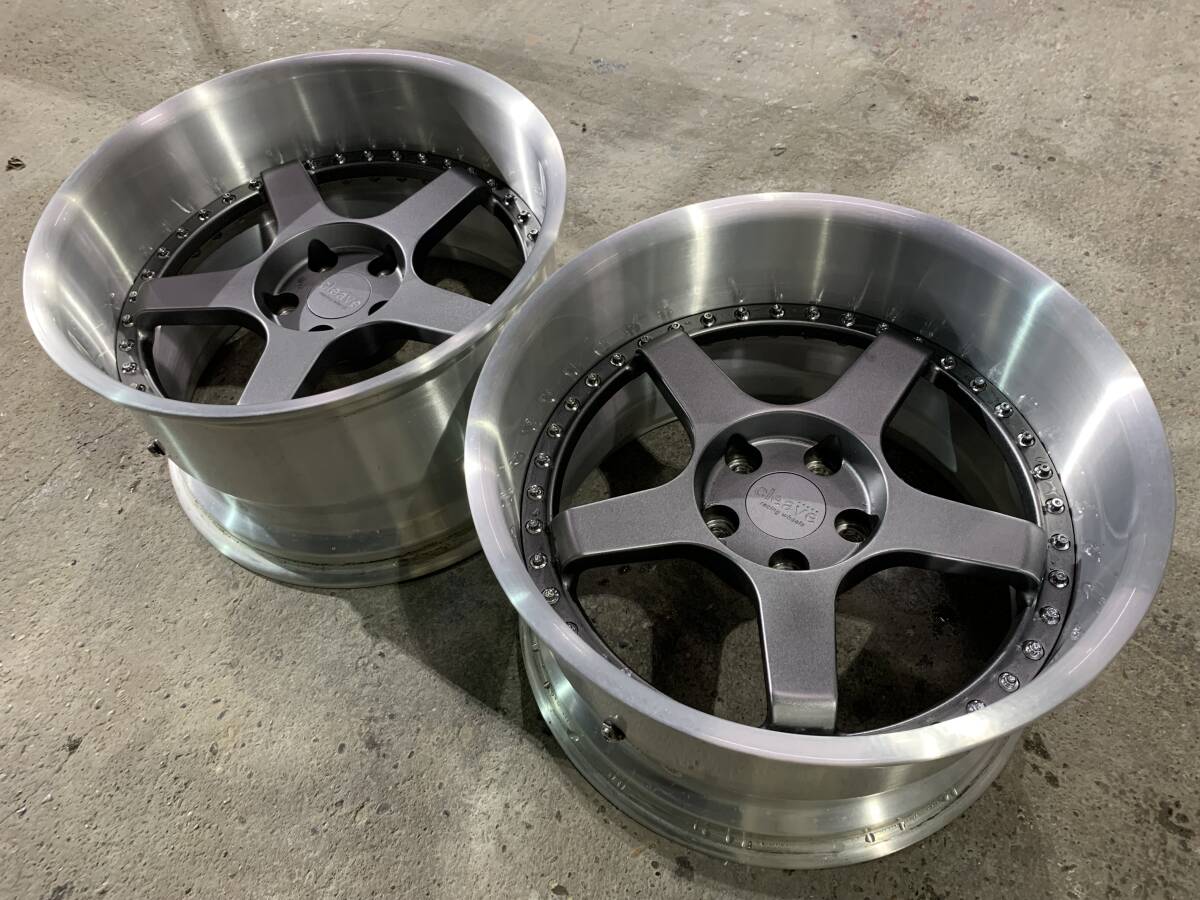 クリーヴレーシングFL53 2本 ホイールのみ CLEAVE RACING FL53 17x9J +