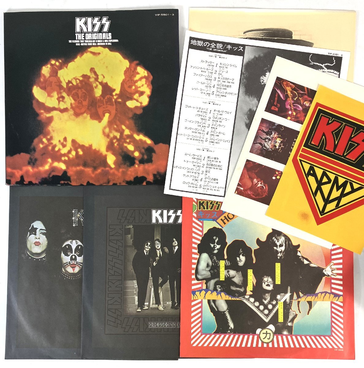 KISS 地獄の全貌 KISS／地獄の全貌 (The Originals)／キッスLPレコード3枚組 【国内盤