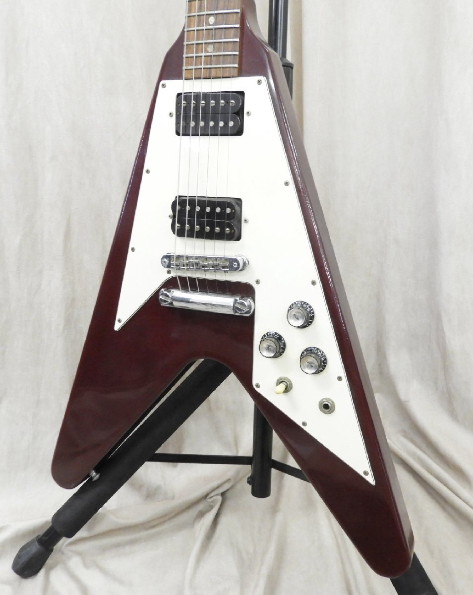 美品 激レア クリアボディ Juno Flying V（フライングV）エレキギター