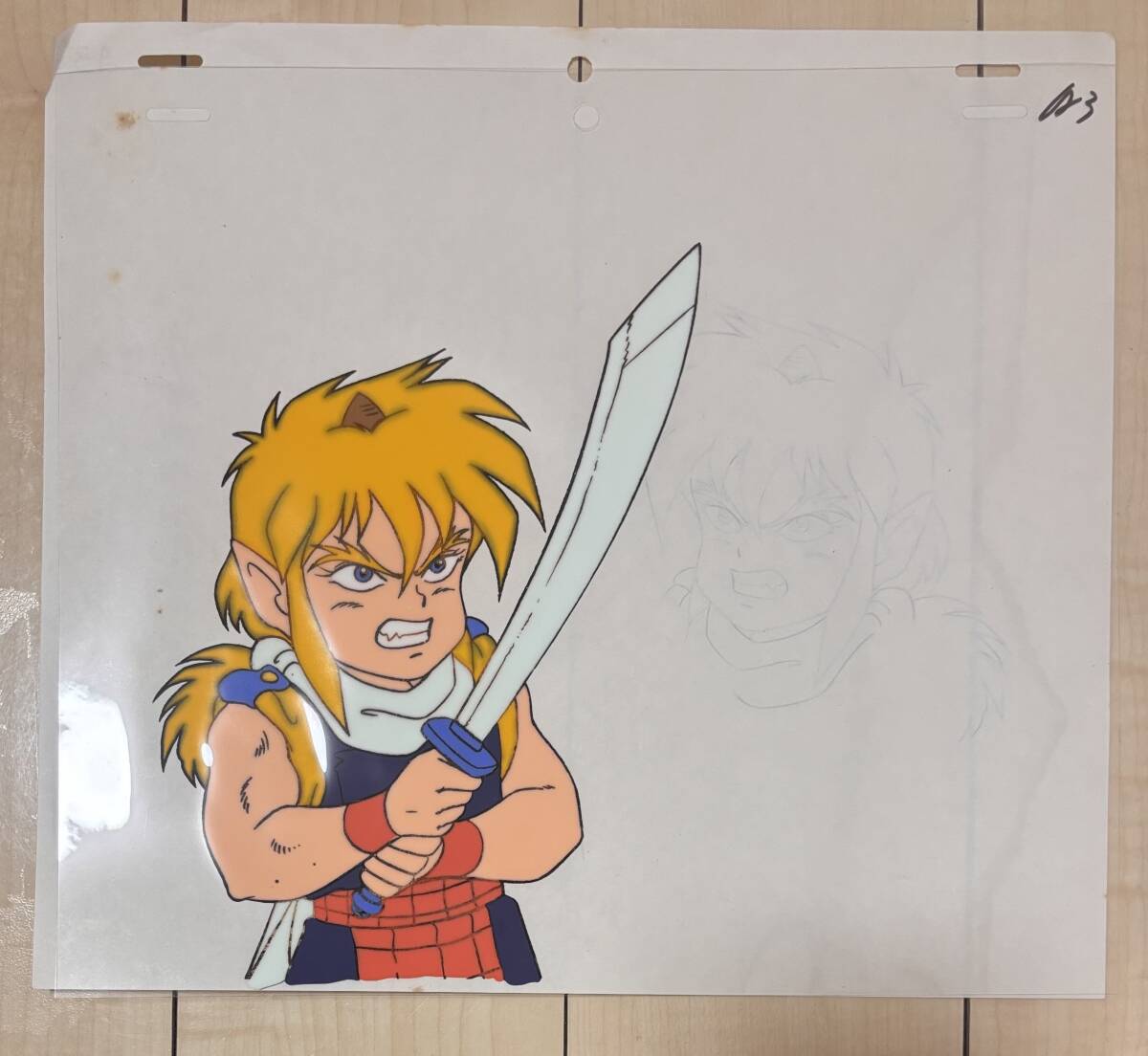 中古】☆魔神英雄伝ワタル・セル画セット⑧・龍王丸変化鳳凰！BANKほか