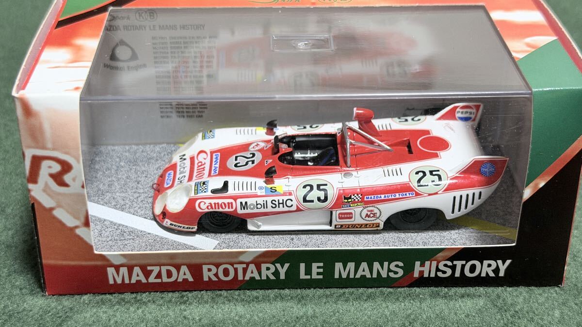 【目立った傷や汚れなし】【長期保管品】1/43スケール ダイキャストモデル Spark MAZDA ROTARY LE MANS ...