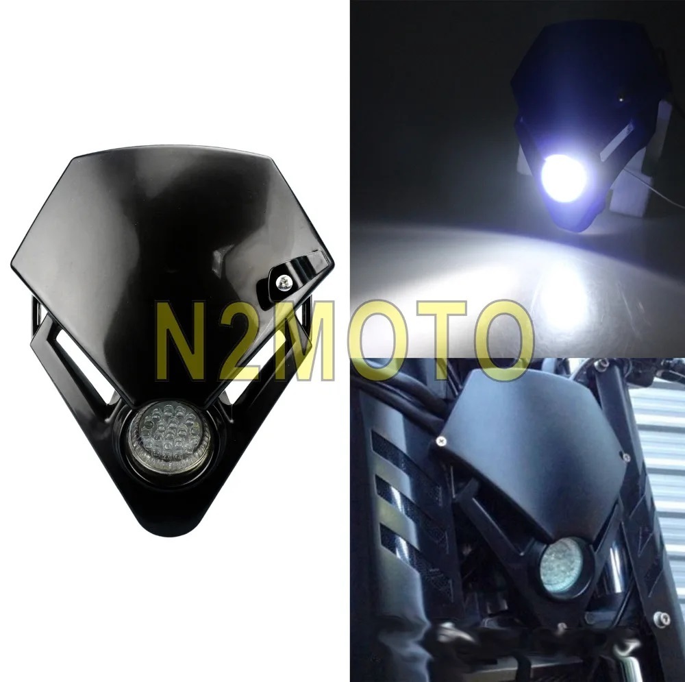 中古】♪KDX220SR 純正 ヘッドライトカウル/マスク 良品 (K1220A08)検
