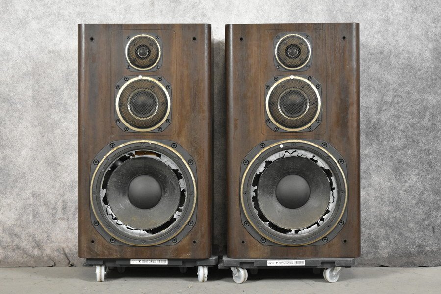全体的に状態が悪い】【J】KENWOOD LS-G5000 スピーカーペア
