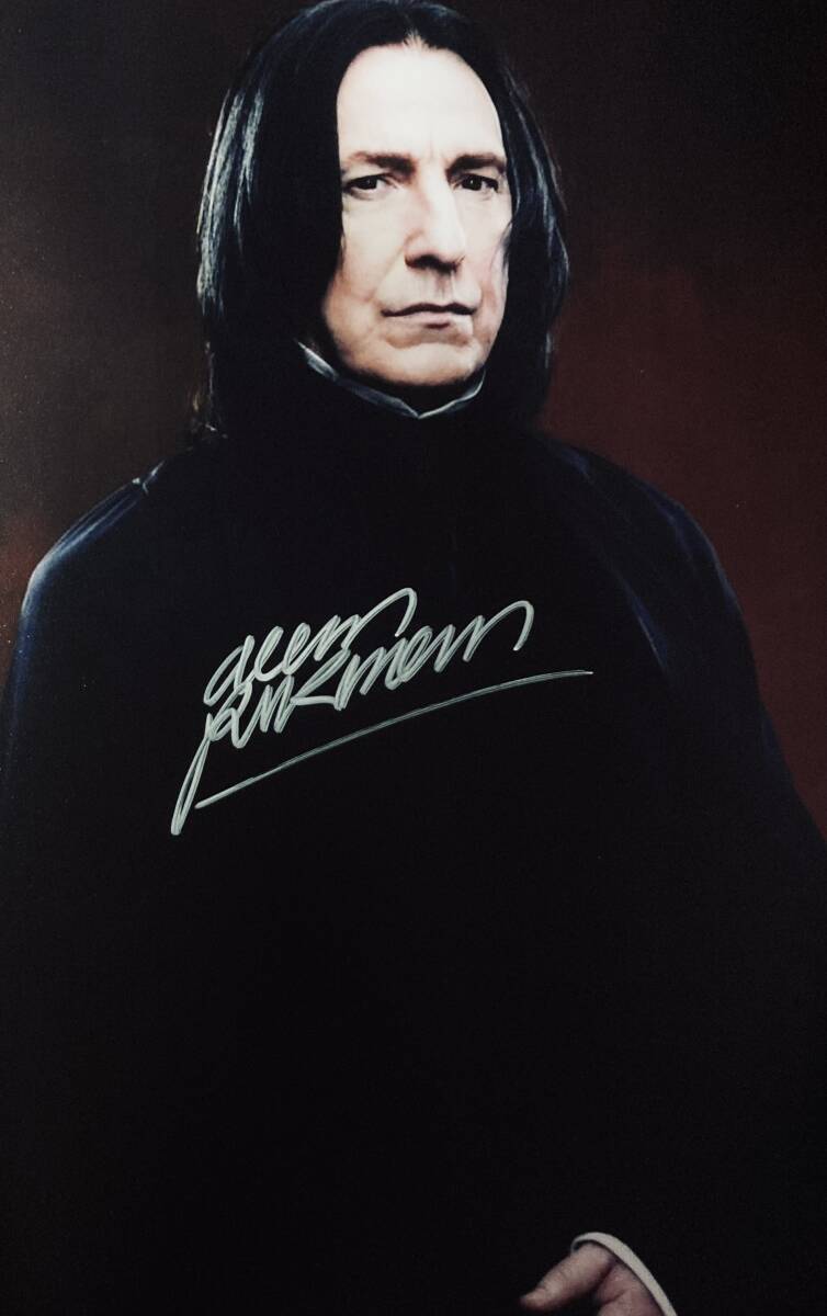 アラン・リックマン ハリー・ポッター セブルス・スネイプ☆直筆サイン