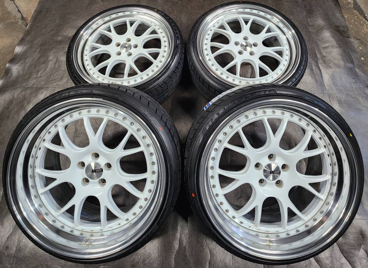 美品 SSR プロフェッサー SP3 19インチ 8.5J 5H-114.3 +55 4本 VAB GRB 
