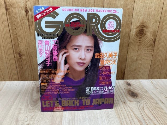 青山知可子 写真集『亜熱帯』GORO特別編集 激写文庫 1989年当時物 帯