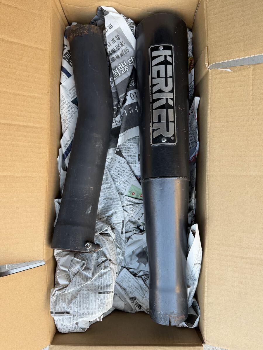 カーカー KERKER メガホン かち上げ 加工 スチール 4-1 マフラー Z1 Z2