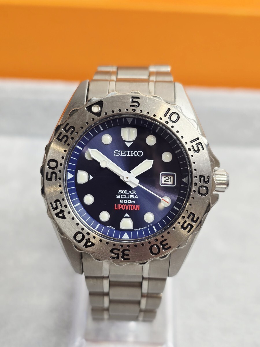 中古】SEIKO セイコー SCUBA スキューバー SOLAR ソーラー AIR DIVER