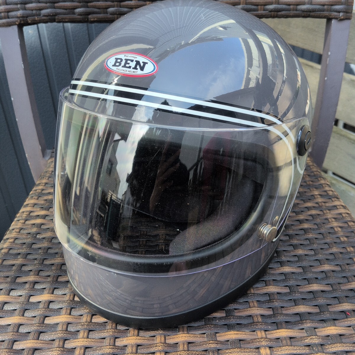 中古】SUZUKI 純正ヘルメット スズキ フルフェイス 当時のシールド付き