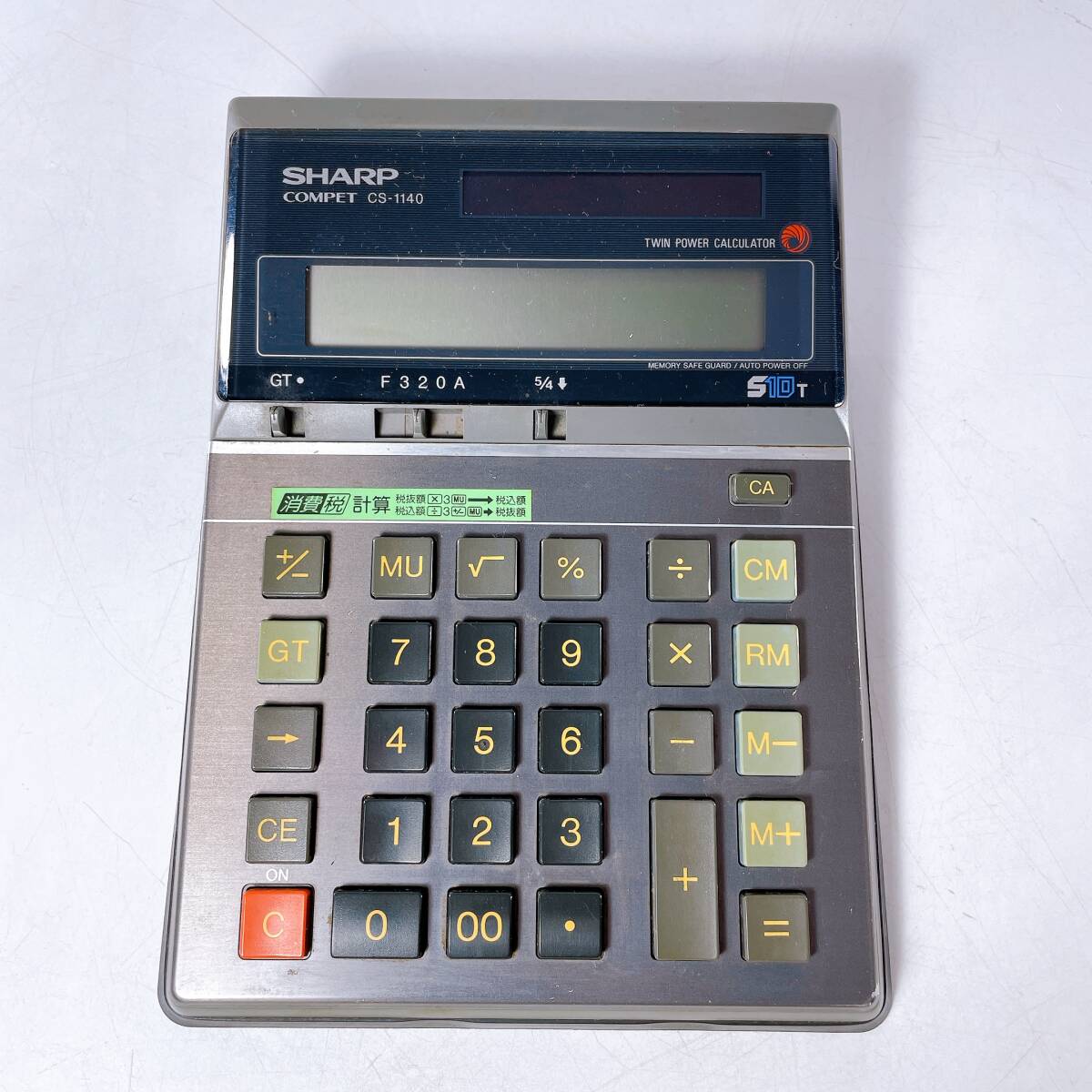 動作品】 シャープ SHARP CS-2122D COMPET コンペット 電卓 計算機