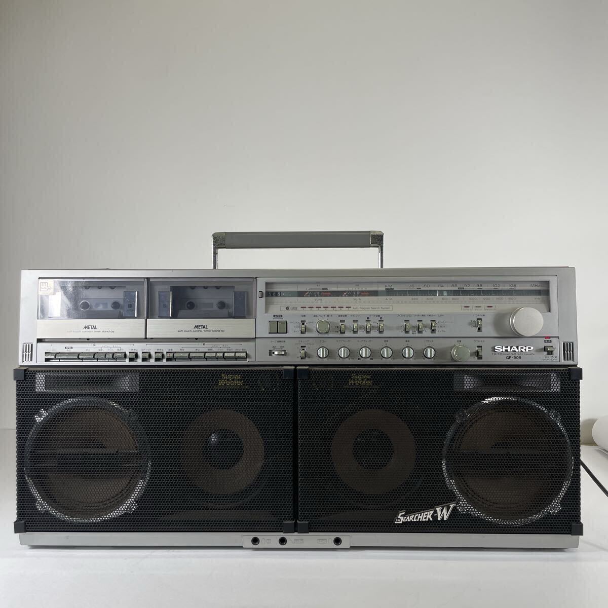 中古】70sレトロ SHARP 名機 初代GF-808 ダブルラジカセ ザ