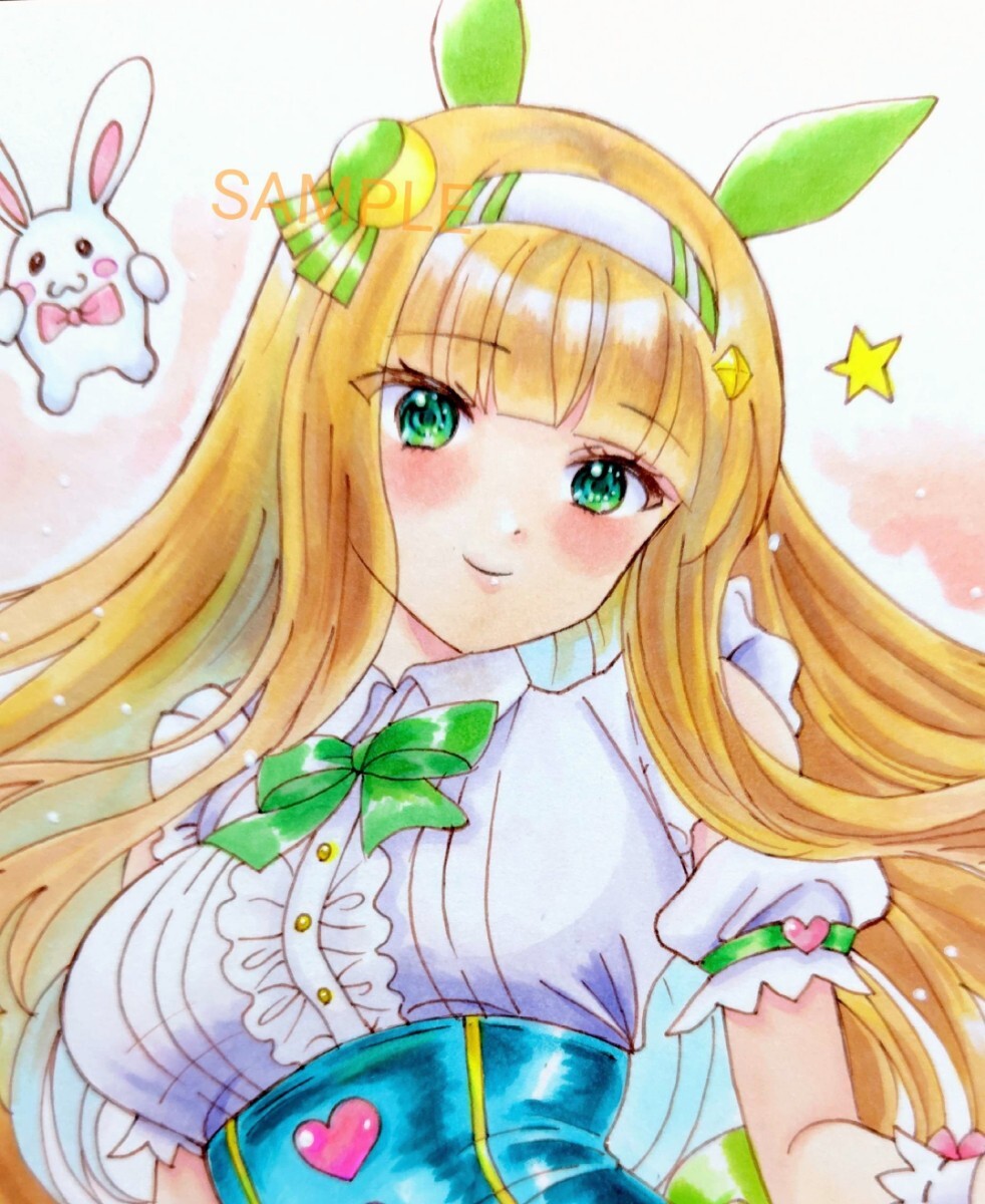 新品】同人手描きイラスト☆ウマ娘/サイレンススズカ/水着の落札情報