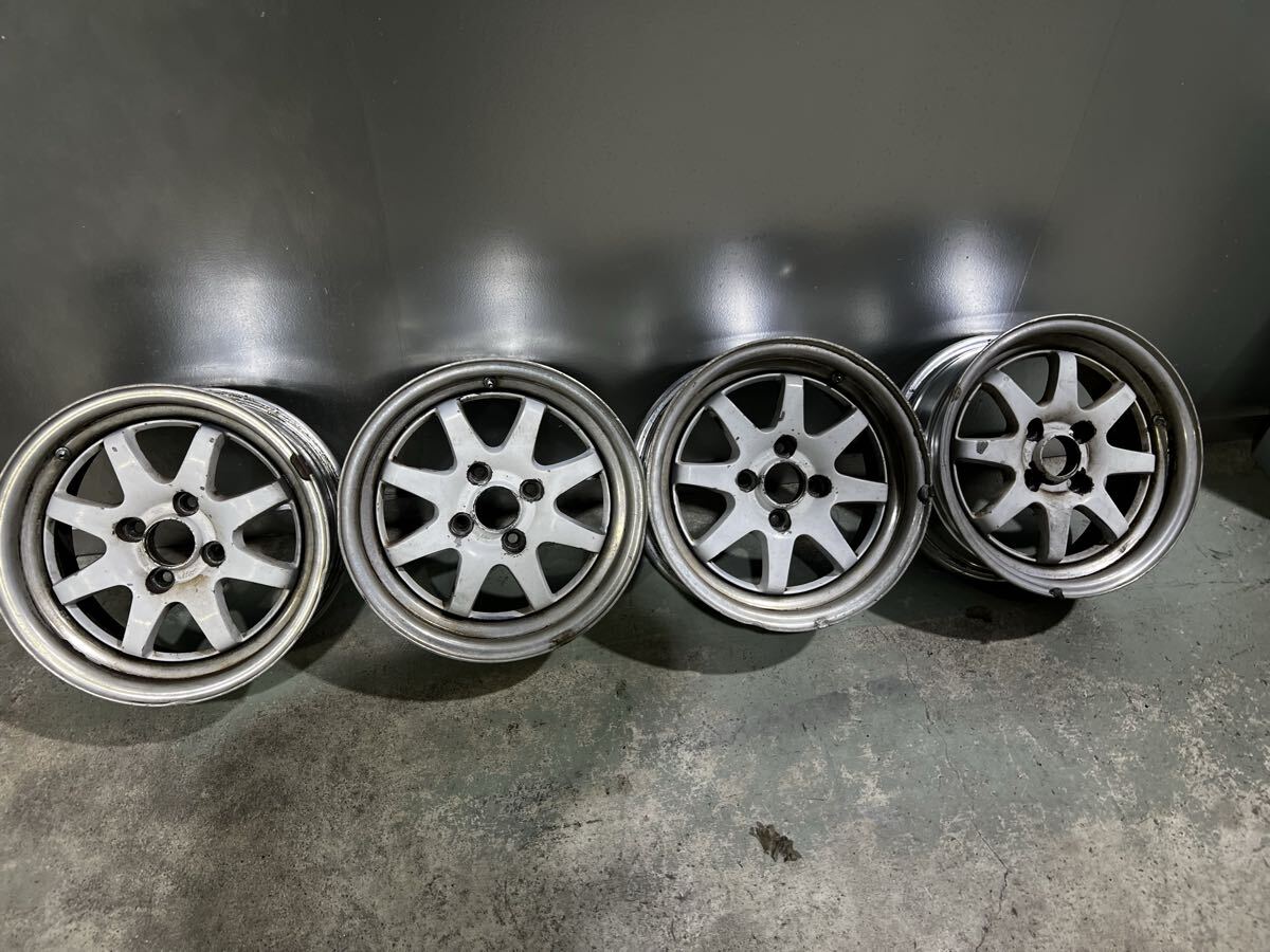 ハコスカ ケンメリ レーシングハート 8j 9j gx71 114.3 4穴 新品】復刻版レーシングハート 14インチ 10J -36 PCD114.3 4穴 2本 旧
