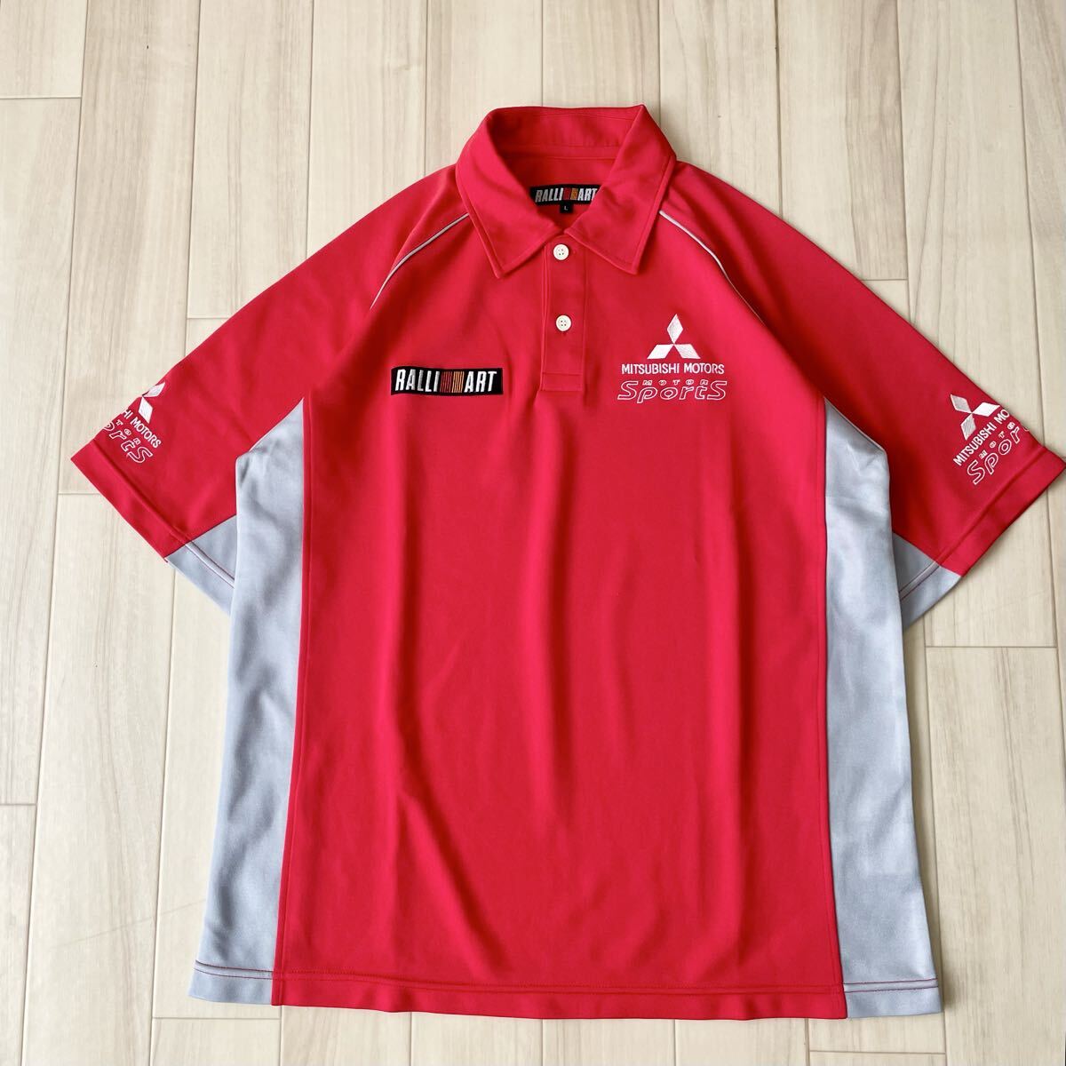 新品】未使用品 三菱 ラリーアート ジャケット 赤 L RALLIART 