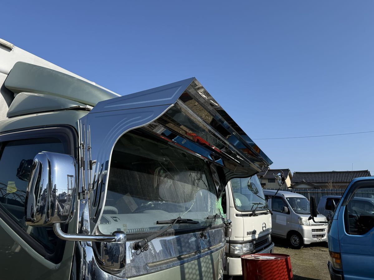 2t標準 デコトラ 舟形 バイザー 【引き取り限定品】売り切りの落札情報