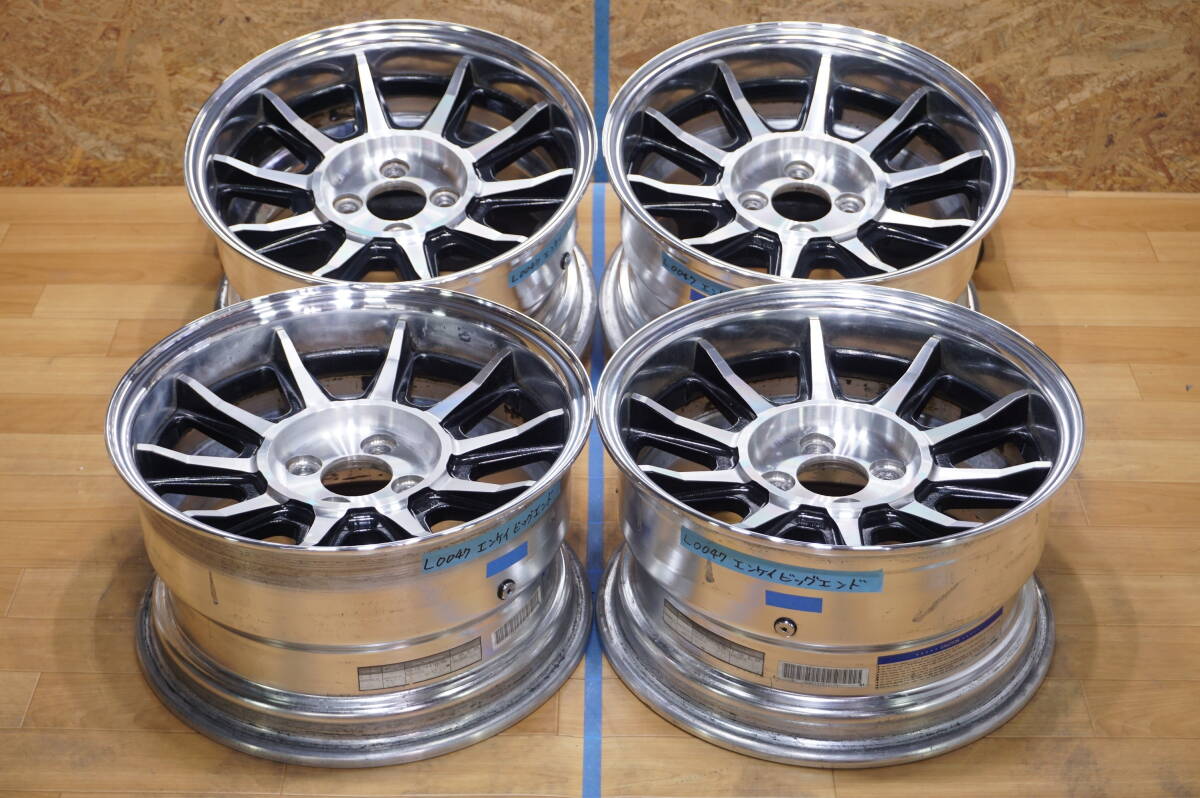 エンケイ ビッグエンドバレル 15インチ8j 4穴 PCD100の落札情報詳細