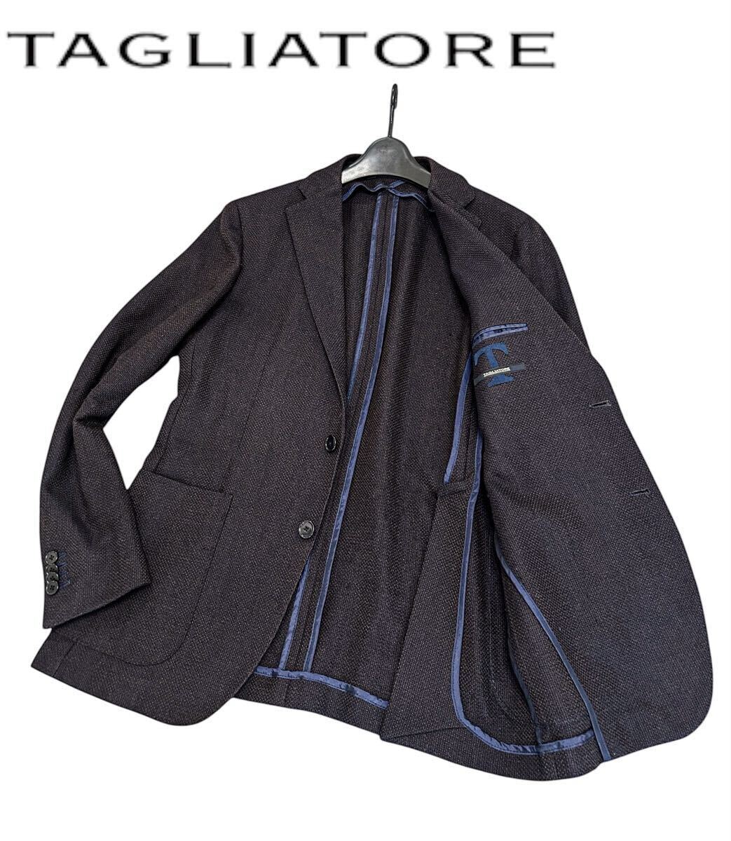 超 美品 TAGLIATORE pino lerario 本人 着用 ストライプ 2B テーラード