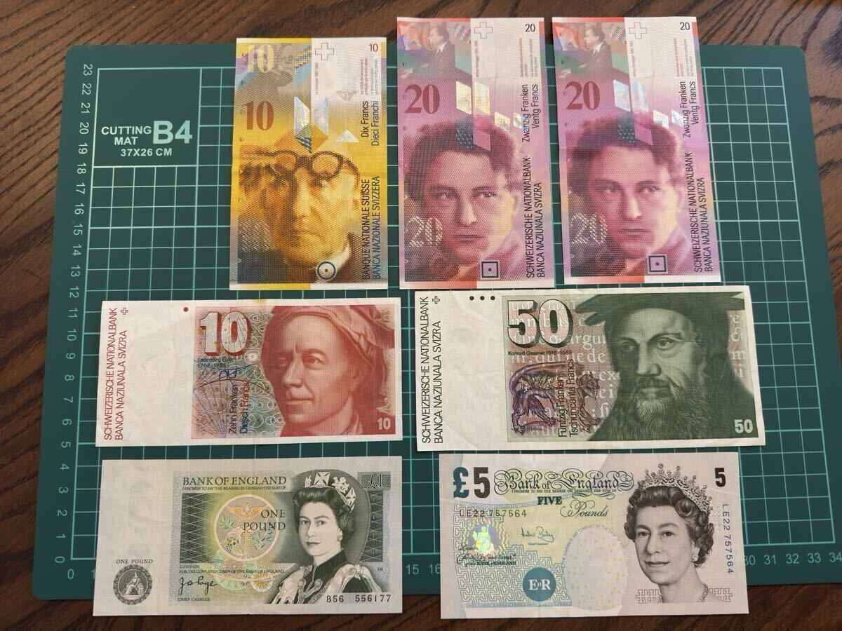 スイス 10スイス・フラン 旧紙幣（第6次紙幣） 10 Swiss Franc (Sixth