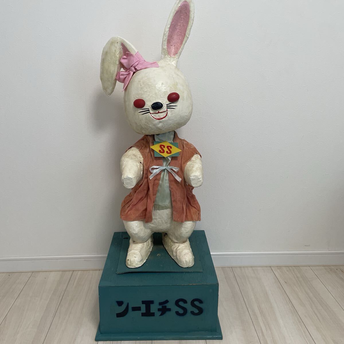 アンティーク レア ホーロー看板【エスエス製薬 ウサギさん初代両面 