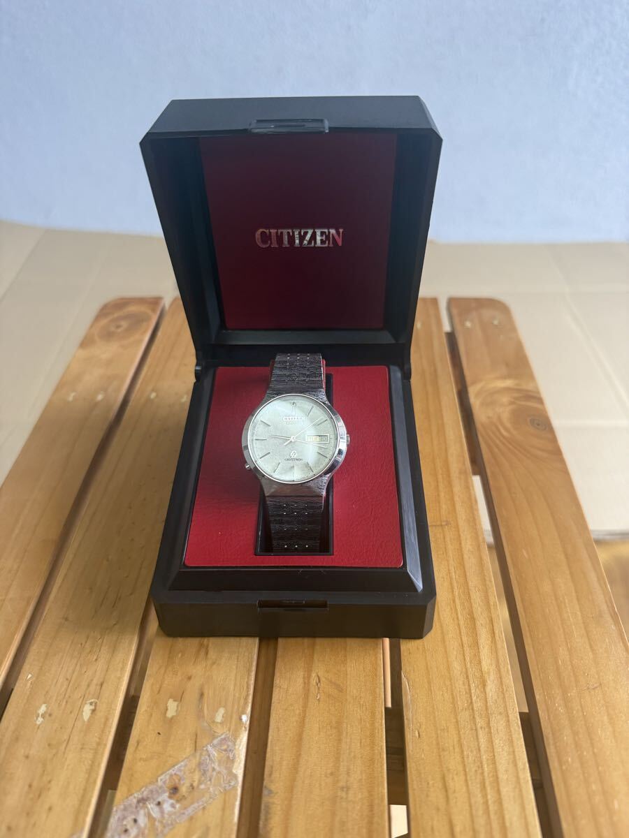 中古】CITIZEN シチズン クリストロン 掛け時計 昭和レトロ