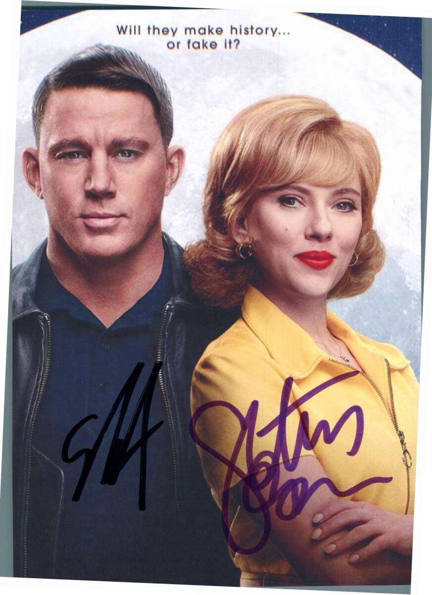 H 2L判 スカーレット・ヨハンソン Scarlett Johansson 直筆サイン写真